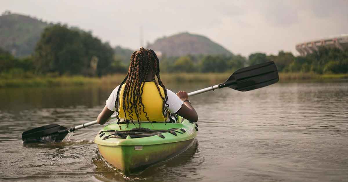 kayaking on Murchison Falls